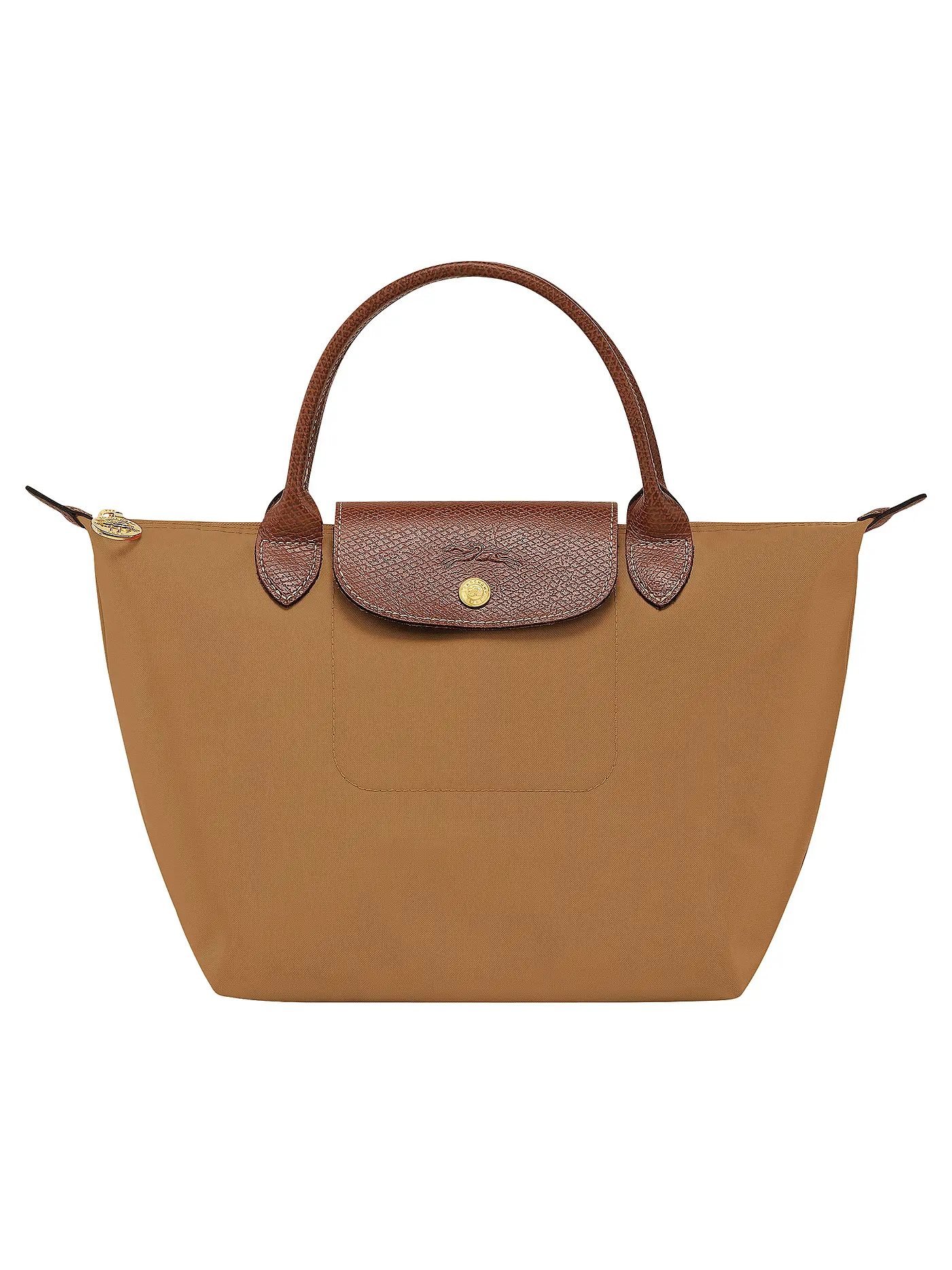 LONGCHAMP | Le Pliage Original Handtasche Small, Black | camel